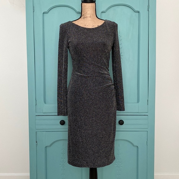 Lauren Ralph Lauren Dress. Size 2. Silver/Black sparkly material - Picture 3 of 14